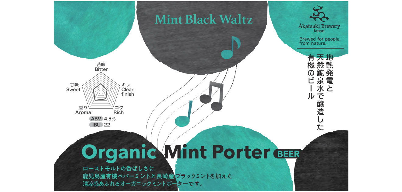 集まれ!チョコミント党!2種類のミントを使った清涼感あふれるチョコミントビール「Mint Black Waltz(ミントブラックワルツ)」のこだわりを醸造レポートでご紹介