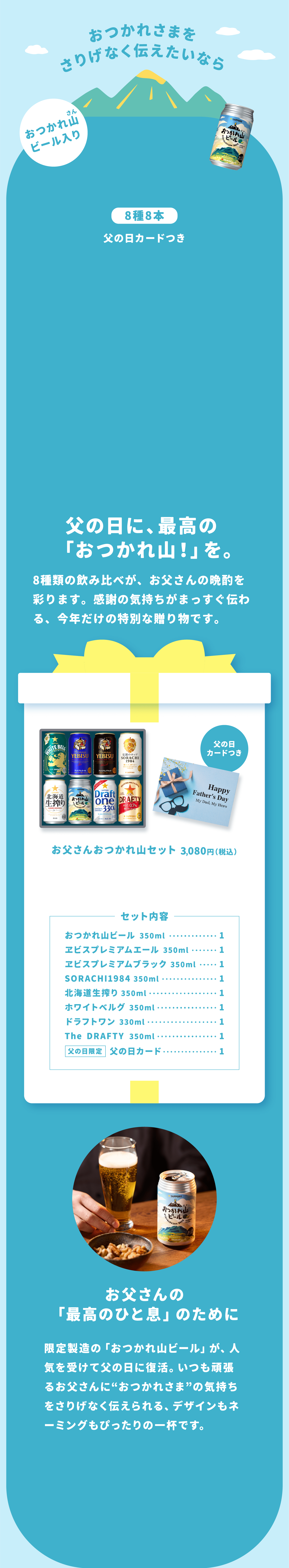 お父さんお疲れ山セット