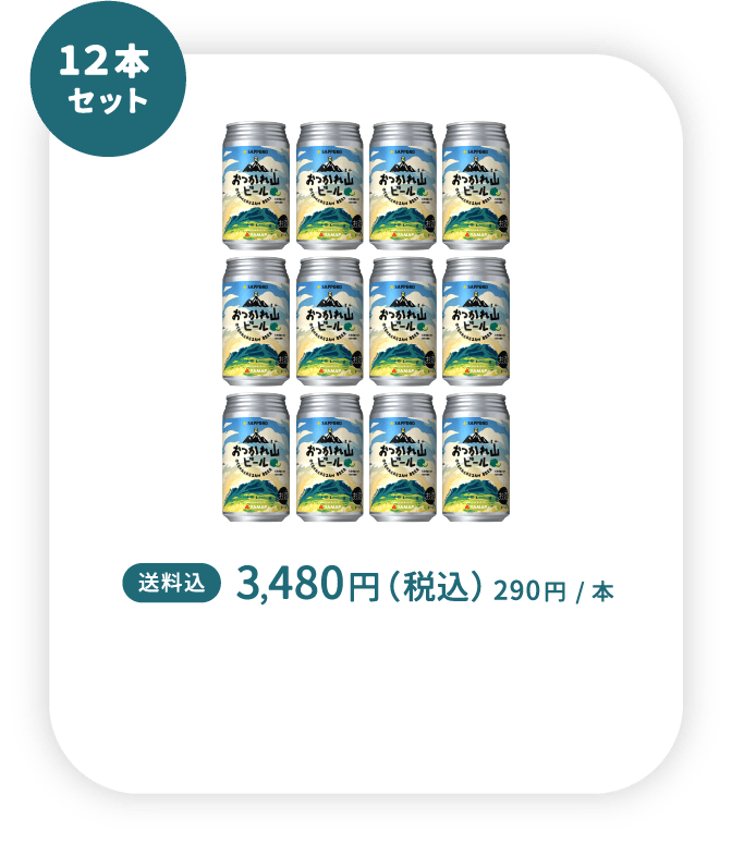 12本セット 送料込 3,480円 (税込) 290円 /本
