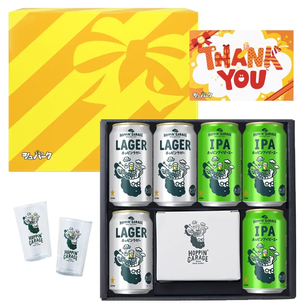 <2種6本>ペアグラス付HOPPIN’ GARAGE受賞ビールセット