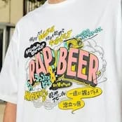 RAP(ラップ)好きは要チェック！着るBEER×HOPPIN' GARAGEのコラボTシャツ！「RAP ＆ BEER Tシャツ」