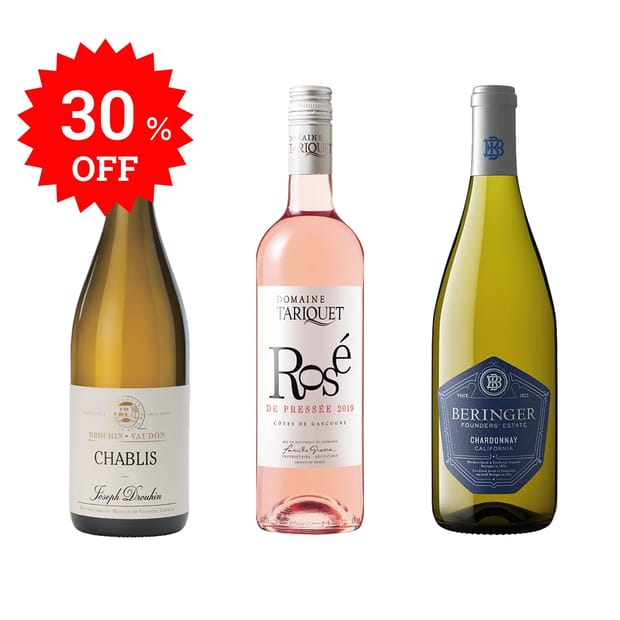 シャブリと世界の白・ロゼ　魚介に合うワインセット