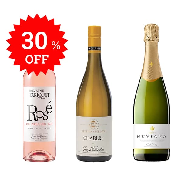 シャブリと世界の白・ロゼ　魚介に合うワインセット