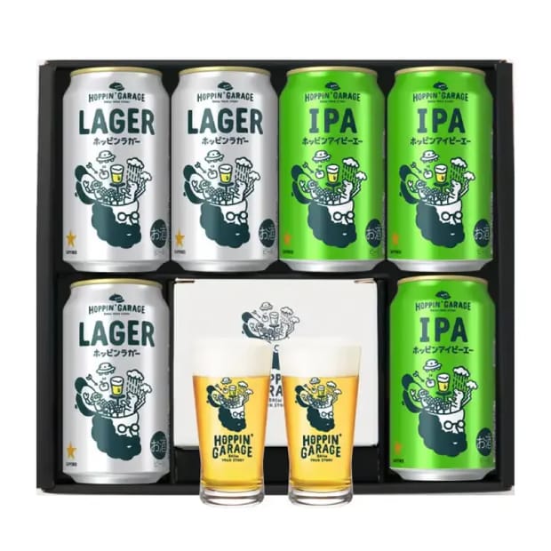 〈2種6本〉HOPPIN’GARAGE白ワイン好きペアグラスセット