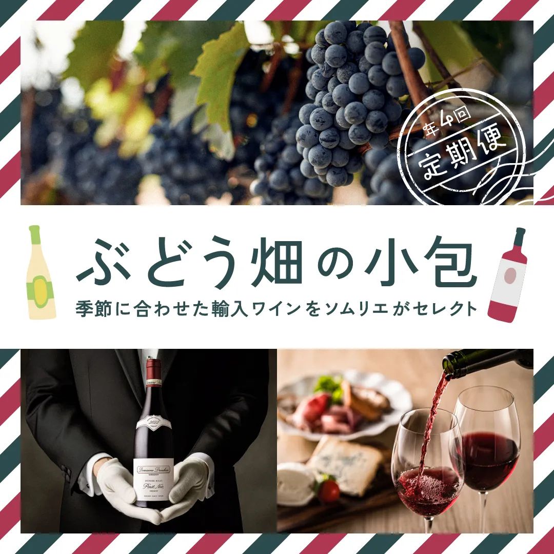 サッポロビールのワイン定期便「ぶどう畑の小包」